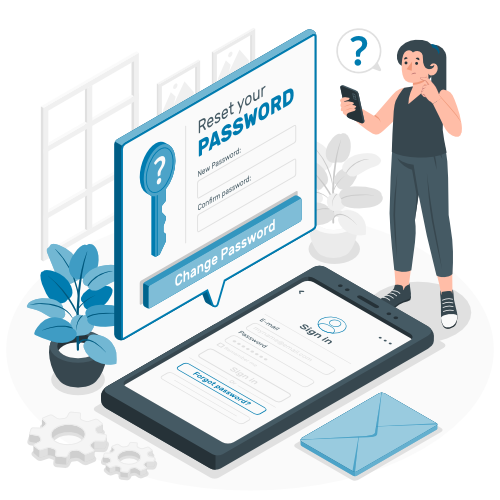 forgot password man looking for key