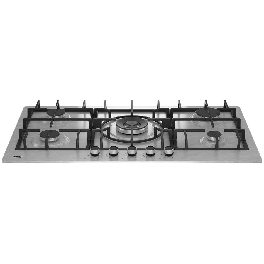 additioanl image for  Beko Hob Gas 4 Burner 1 Wok Inox 90cm. 