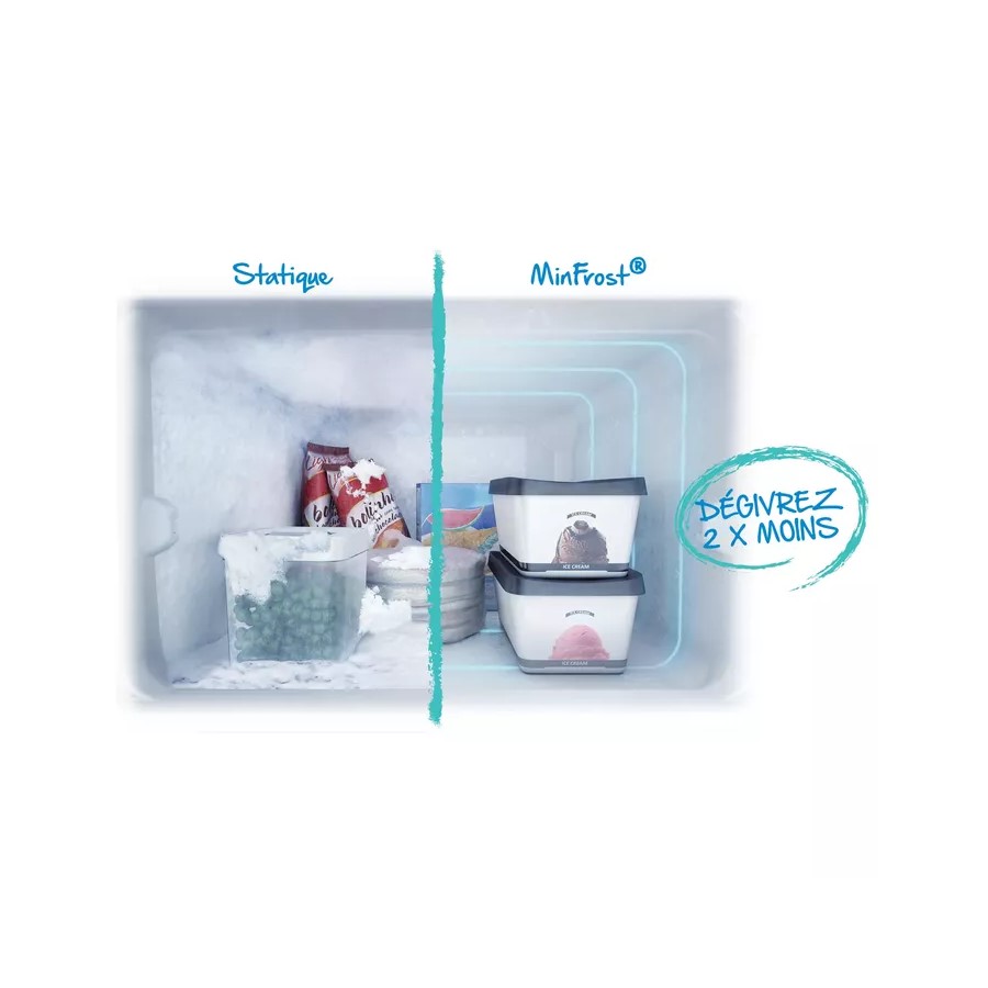 additioanl image for  Beko Fridge Freezer Freestanding White 