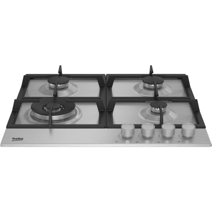 additioanl image for  Beko Hob Gas 4 Burner C/Iron Inox 60 cm 