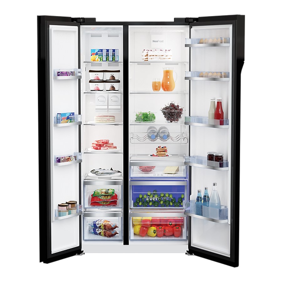 additioanl image for  Beko American Style Side By Side Black 