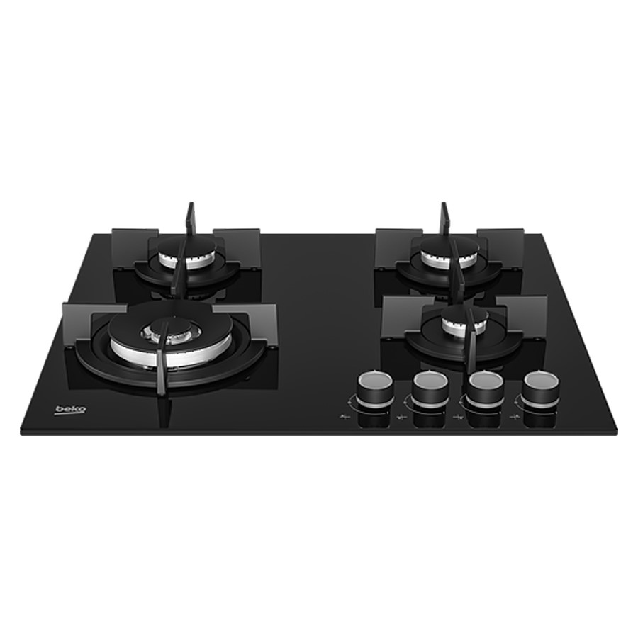 additioanl image for  Beko Hob Gas 4 Burner Glass Blk. 60 cm 