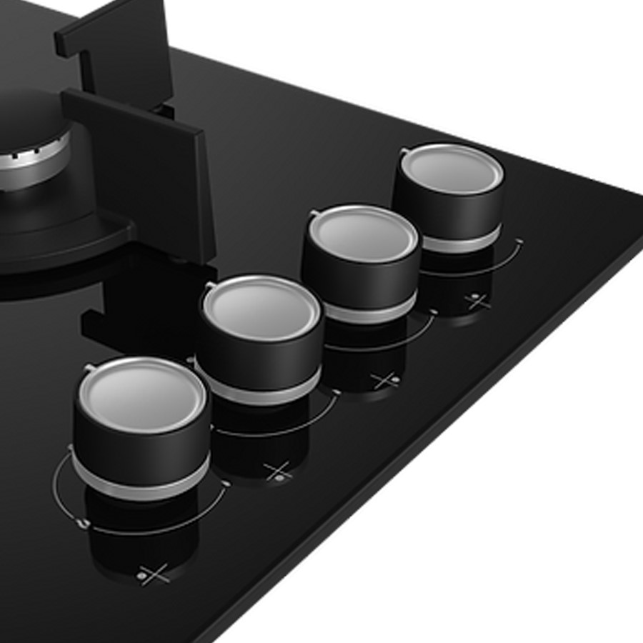 additioanl image for  Beko Hob Gas 4 Burner Glass Blk. 60 cm 