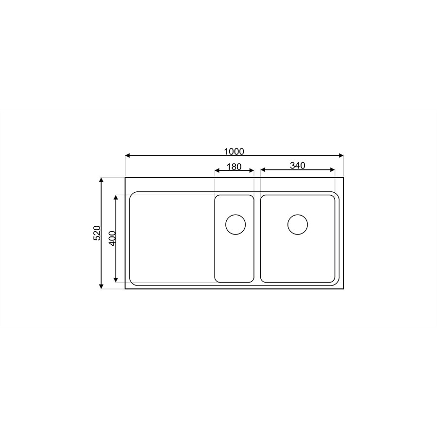 additioanl image for  Asil Sink 1.5 Bowl 100 x 52 cm 