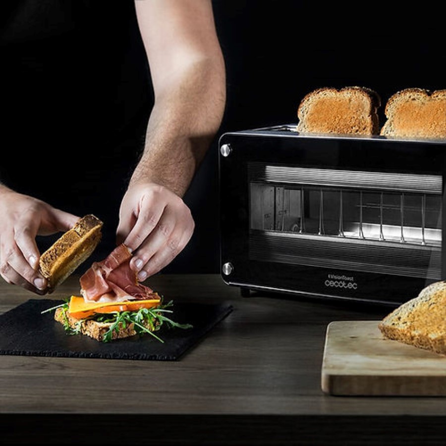additioanl image for  Cecotec Toaster Long Slice Black Vision 