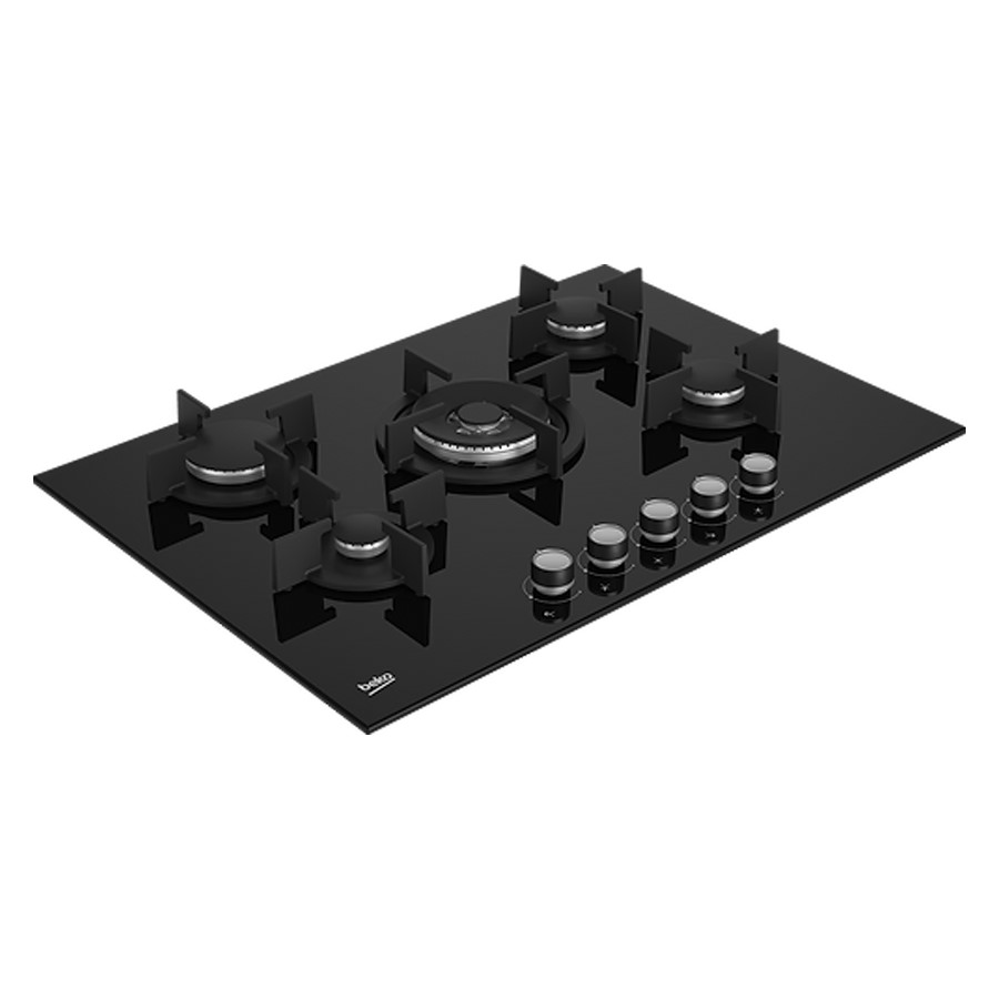 additioanl image for  Beko Hob Gas 5 Burner Glass Black 75 cm 