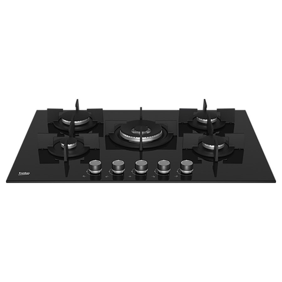 additioanl image for  Beko Hob Gas 5 Burner Glass Black 75 cm 