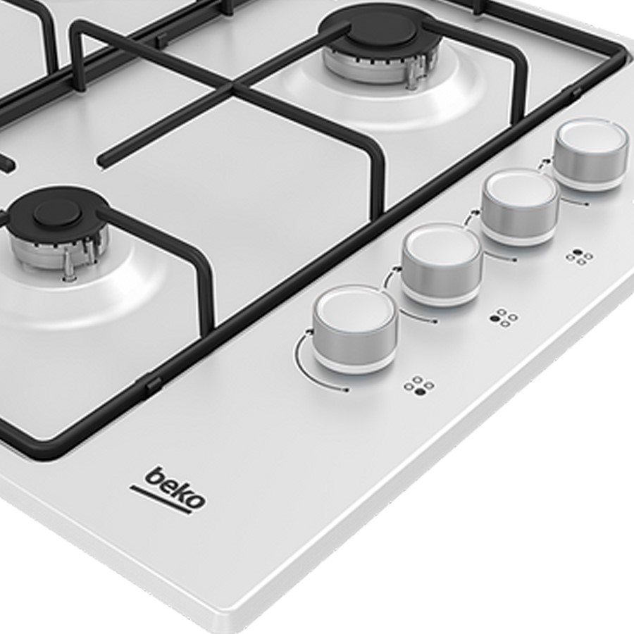 additioanl image for  Beko Hob Gas 4 Burners White 60 cm 