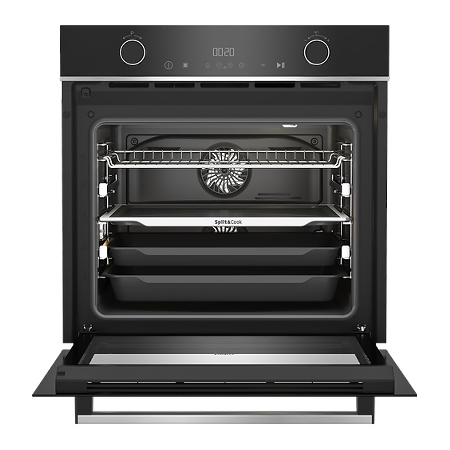 additioanl image for  Beko BuiltIn Oven 72L Split & Cook Black 