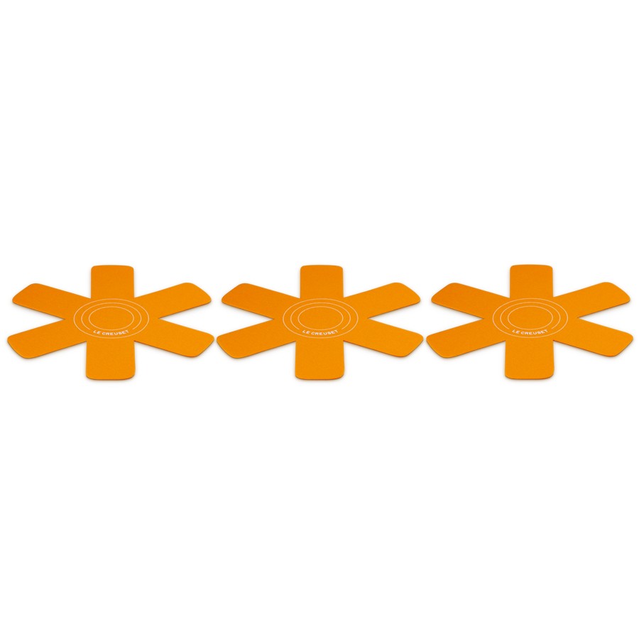 additioanl image for  Le Creuset Set of 3 Pan Protector Flame 