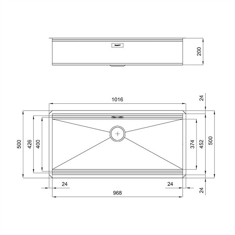 additioanl image for  Foster Sink Milano Undermount S/Steel 
