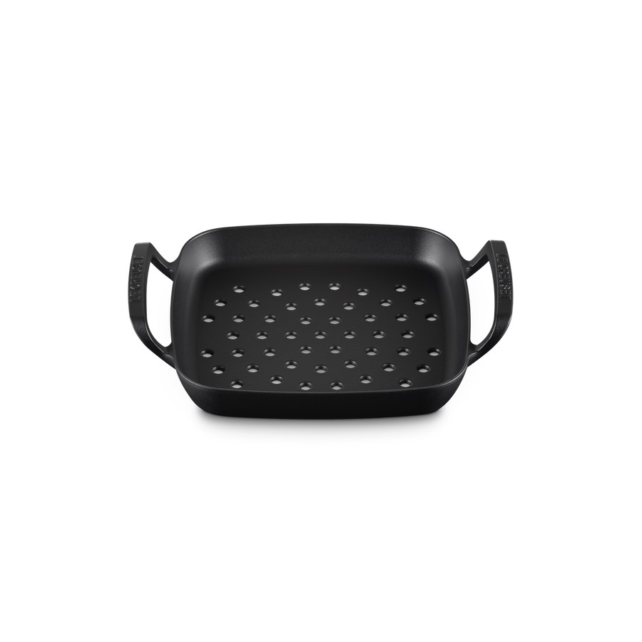 additioanl image for  Le Creuset O/Door Sq. Grill Basket M/Blk 