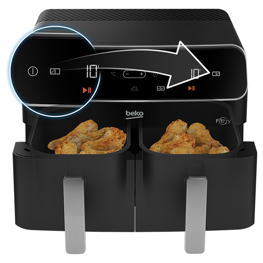 additioanl image for  Beko Air Fryer ExpertFry Dual Zone 8.5 L 