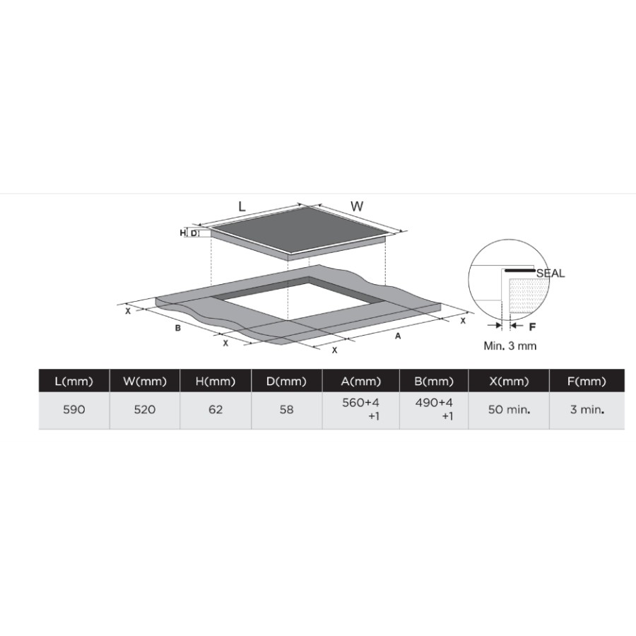 additioanl image for  Midea Electric Induction Hob 