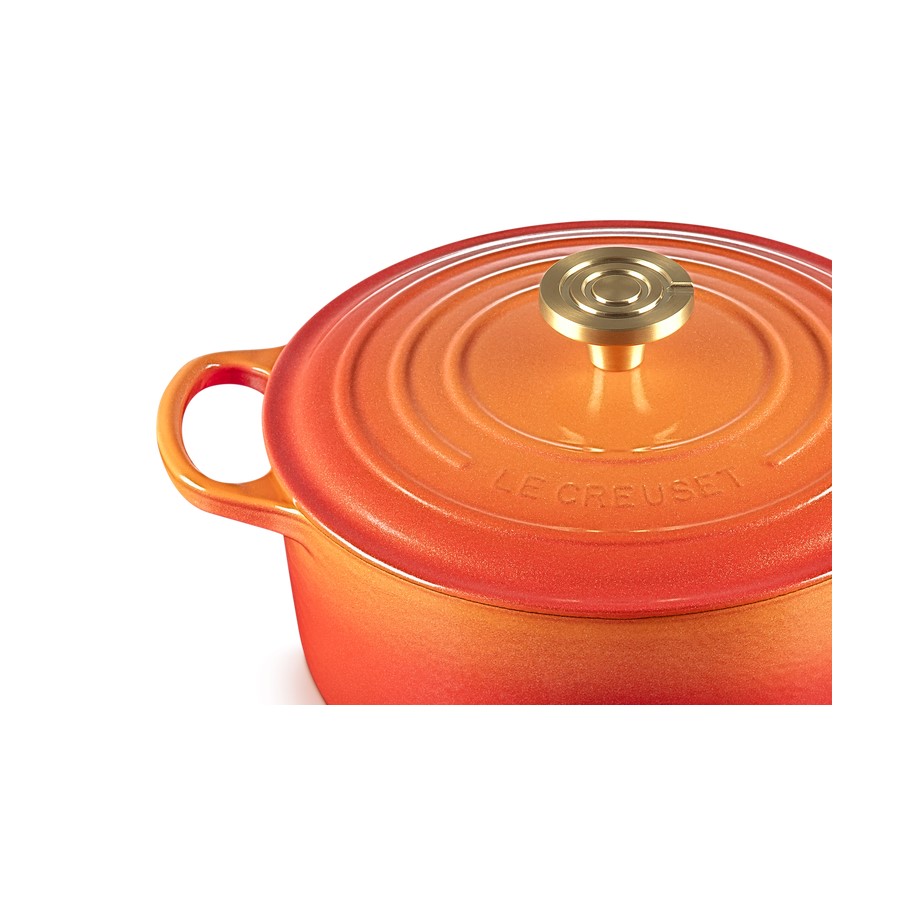 additioanl image for  Le Creuset Sign Round Cass G/Flame 24 cm 