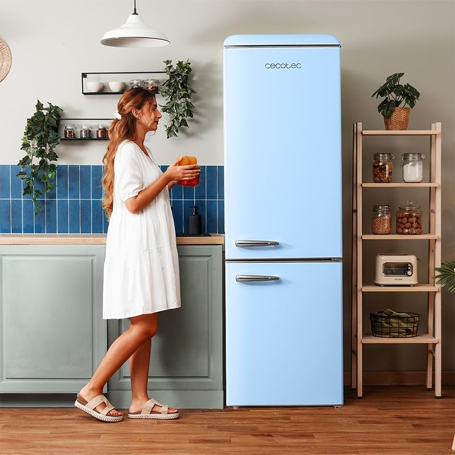 additioanl image for  Cecotec Retro Fridge Combi Blue 300 L 
