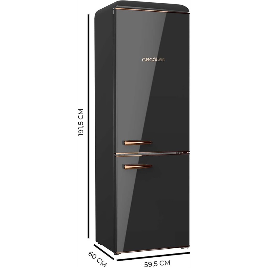 additioanl image for  Cecotec Retro Fridge Combi Black 300 L 