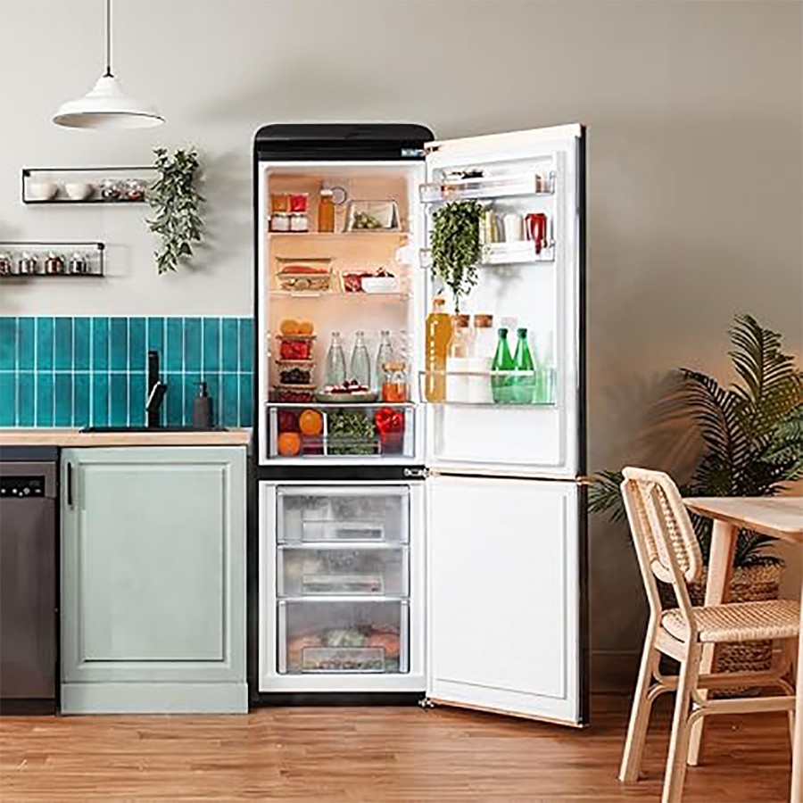 additioanl image for  Cecotec Retro Fridge Combi Black 300 L 