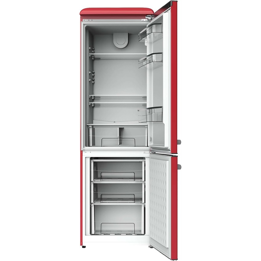 additioanl image for  Cecotec Retro Fridge Combi Red 300L 
