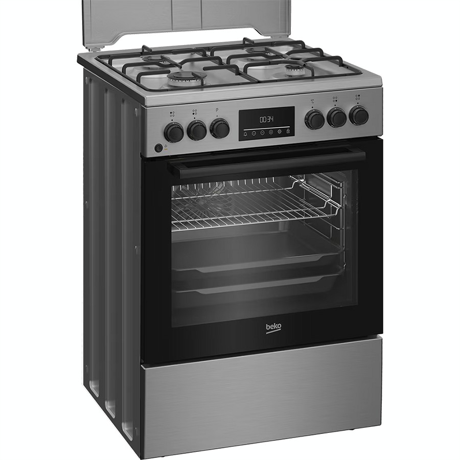 additioanl image for  Beko Cooker Dual Fuel Black & S/Steel 