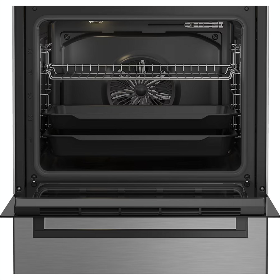 additioanl image for  Beko Cooker Dual Fuel Black & S/Steel 