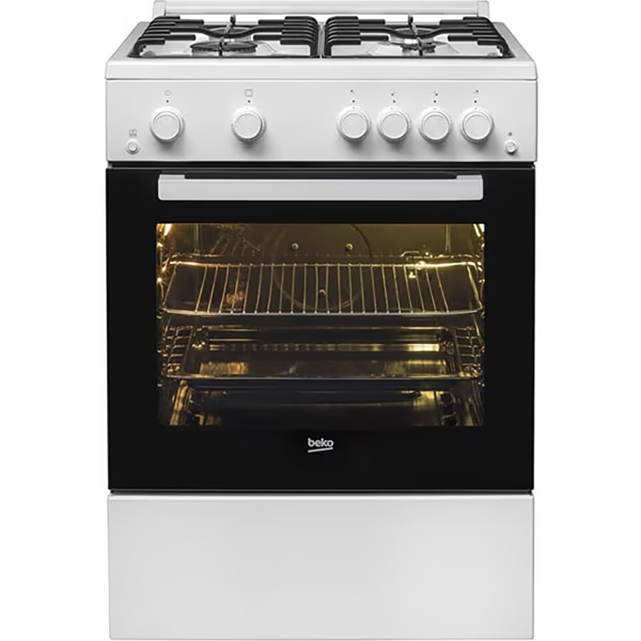 additioanl image for  Beko Cooker Gas With 4 Burners White 