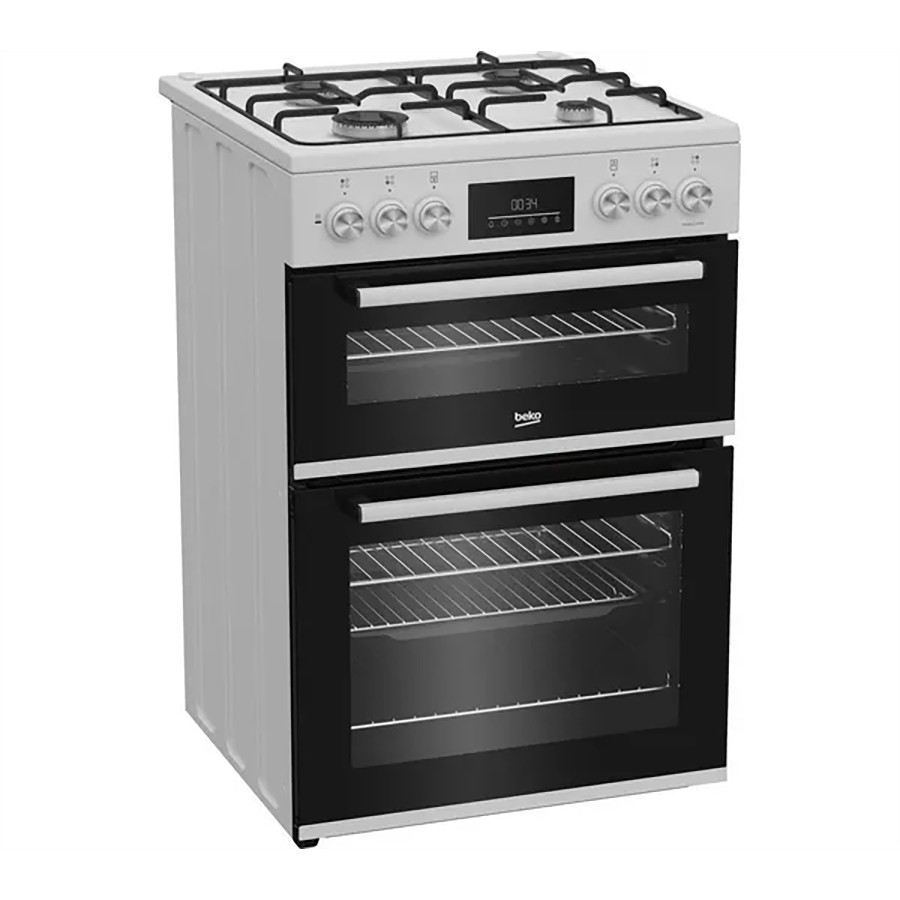 additioanl image for  Beko Cooker Double Oven Dual Fuel White 