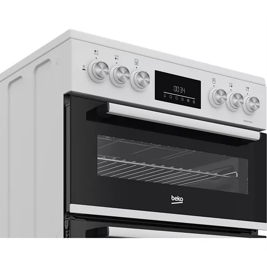 additioanl image for  Beko Cooker Double Oven Dual Fuel White 