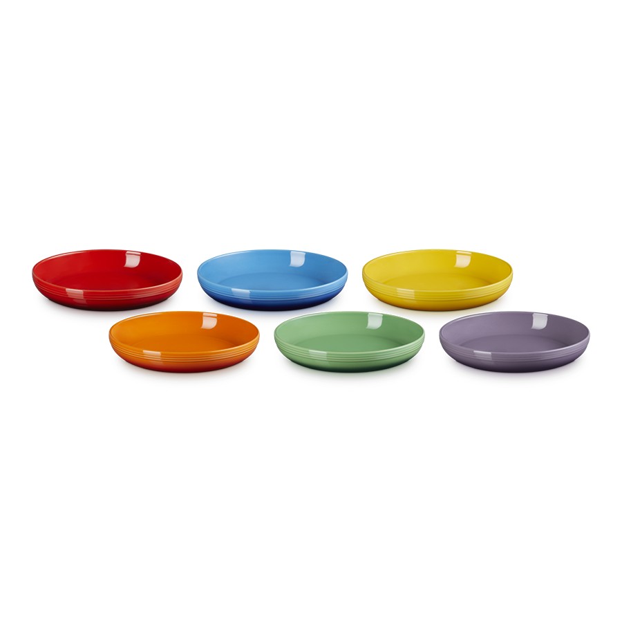 additioanl image for  Le Creuset Rainbow Coupe 6 Cereal Bowls 