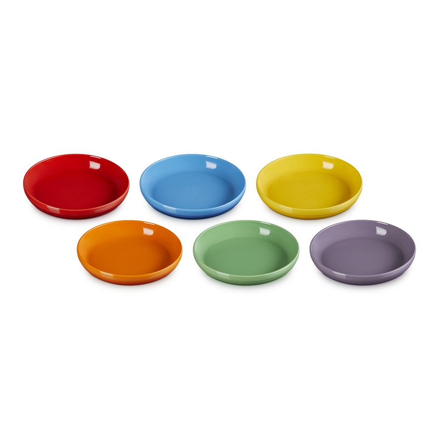 additioanl image for  Le Creuset Rainbow Coupe 6 Cereal Bowls 