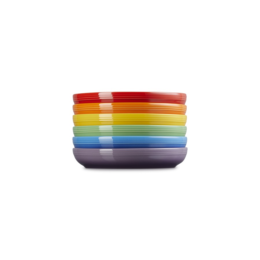 additioanl image for  Le Creuset Rainbow Coupe 6 Cereal Bowls 