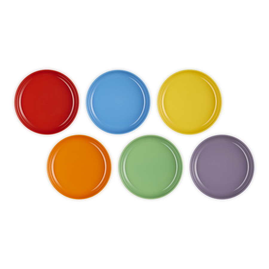 additioanl image for  Le Creuset Rainbow Coupe 6 Cereal Bowls 