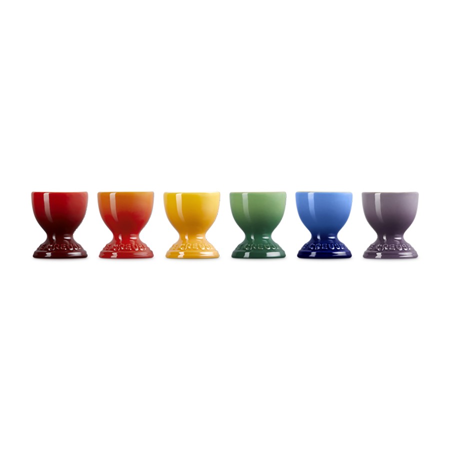 additioanl image for  Le Creuset Set of 6 Egg Cups Rainbow 