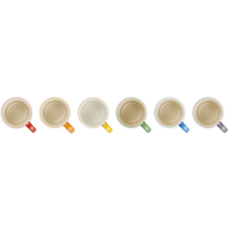 additioanl image for  Le Creuset Set 6 Espresso Mugs Rainbow 