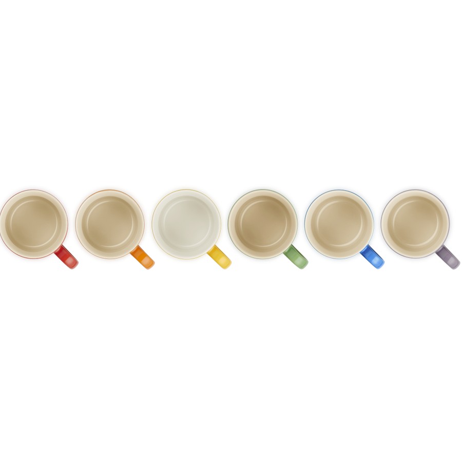 additioanl image for  Le Creuset Rainbow Set of 6 Cappuc. Mugs 