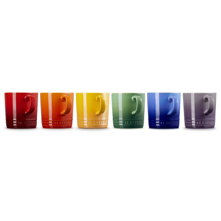additioanl image for  Le Creuset Rainbow Set of 6 Mugs 350 ml 
