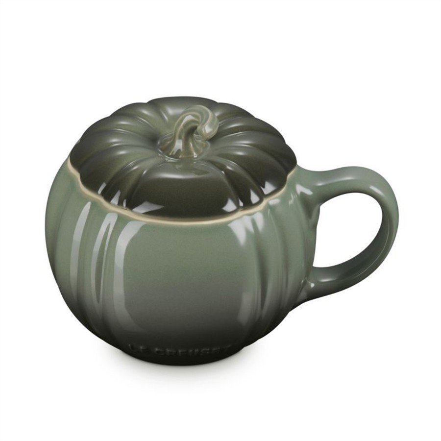 additioanl image for  Le Creuset Pumpkin Mug w/Lid Thyme 400ml 