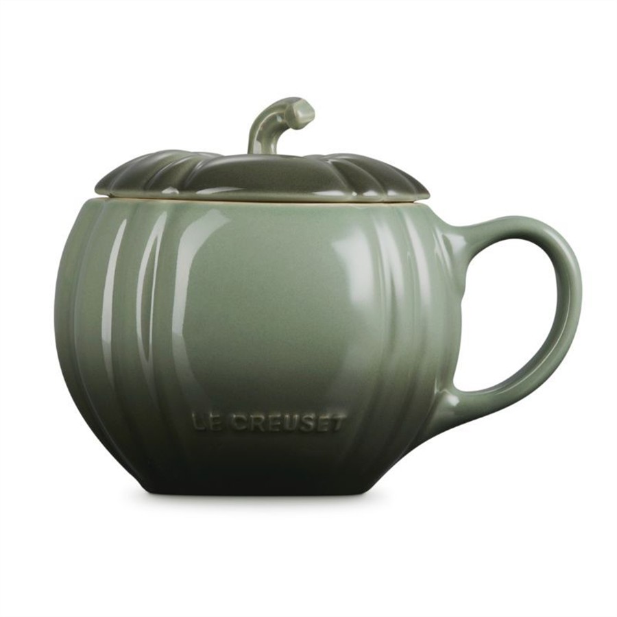 additioanl image for  Le Creuset Pumpkin Mug w/Lid Thyme 400ml 