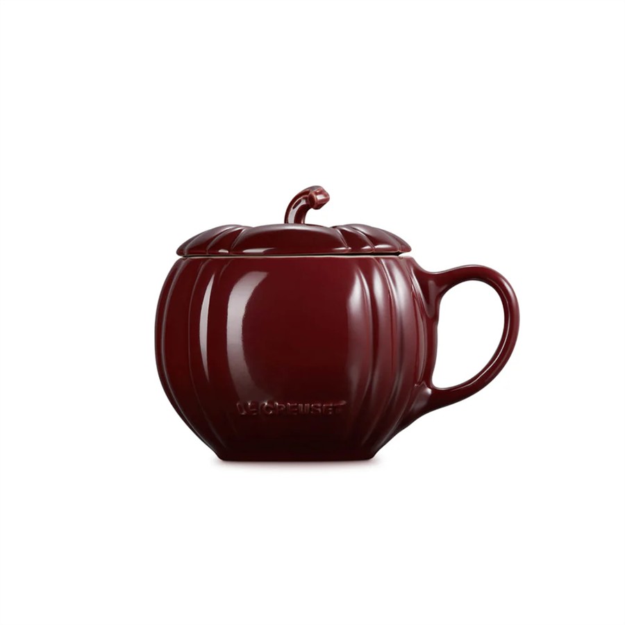additioanl image for  Le Creuset Pumpkin Mug+Lid Garnet 400ml 