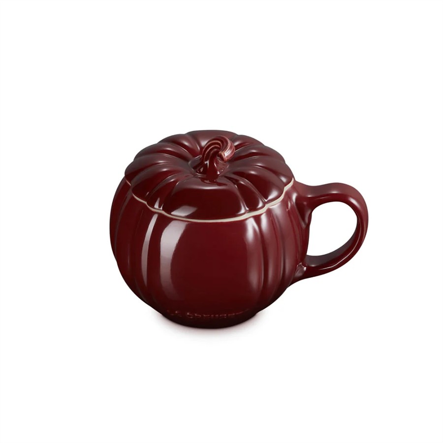 additioanl image for  Le Creuset Pumpkin Mug+Lid Garnet 400ml 