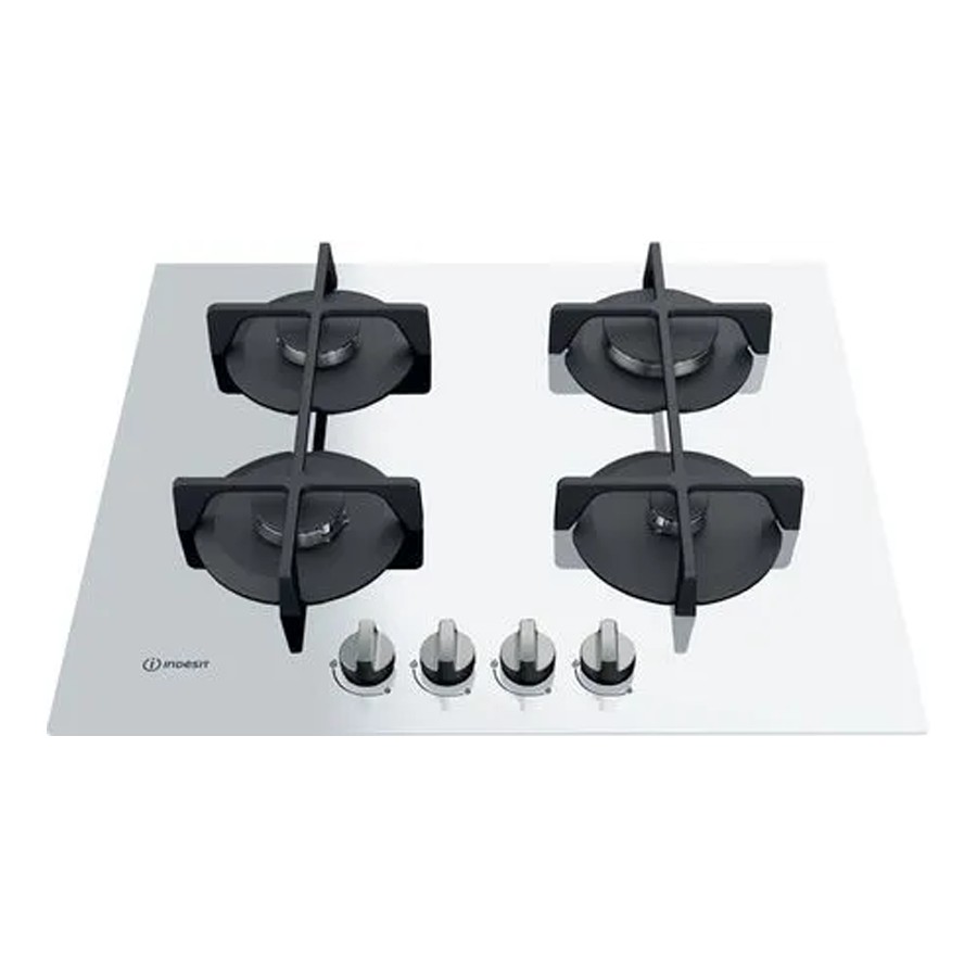 additioanl image for  Indesit Hob Gas 4 Burners White Glass 