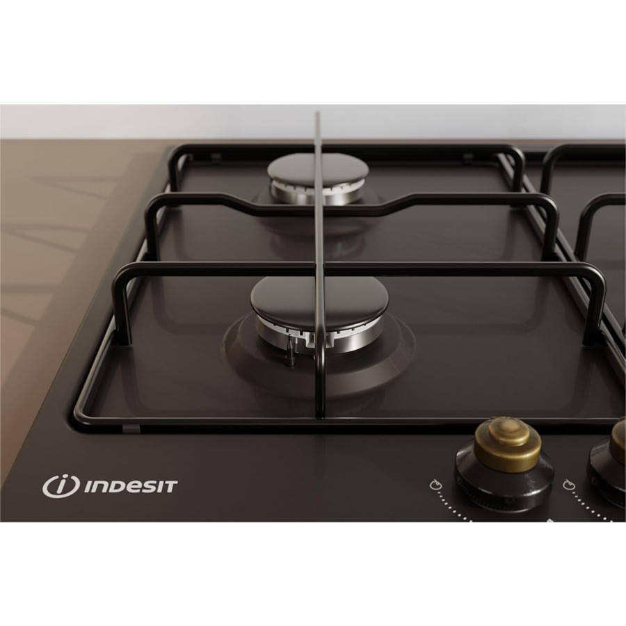 additioanl image for  Indesit Hob Gas 4 Burners Black 