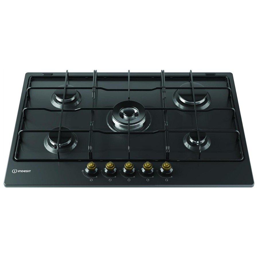 additioanl image for  Indesit Hob Gas 5 Burners Black 75 cm 