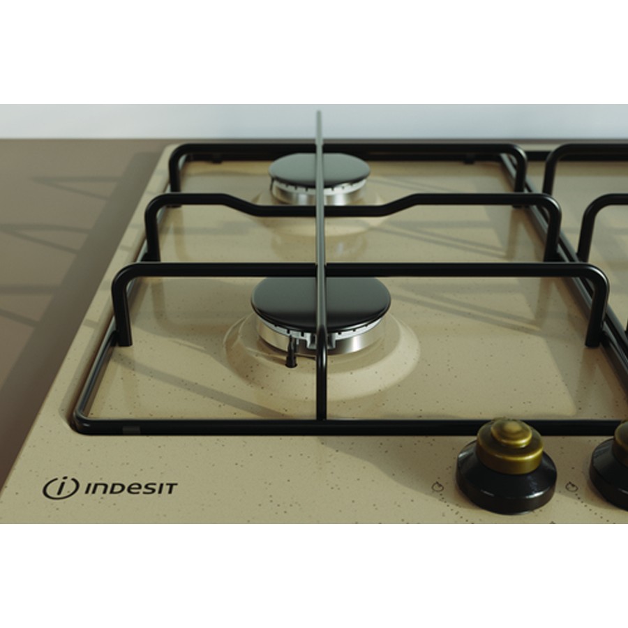 additioanl image for  Indesit Hob Gas 4 Burners Oat Finish 