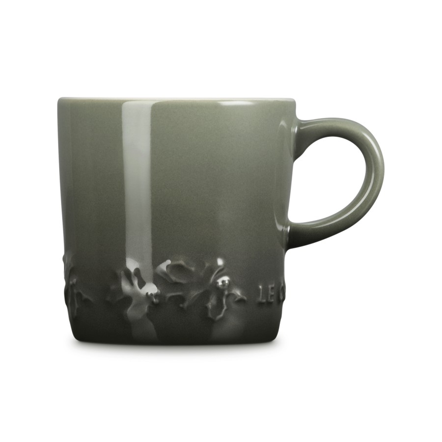 additioanl image for  Le Cresuet Holly Capp. Mug Thyme 200 ml 