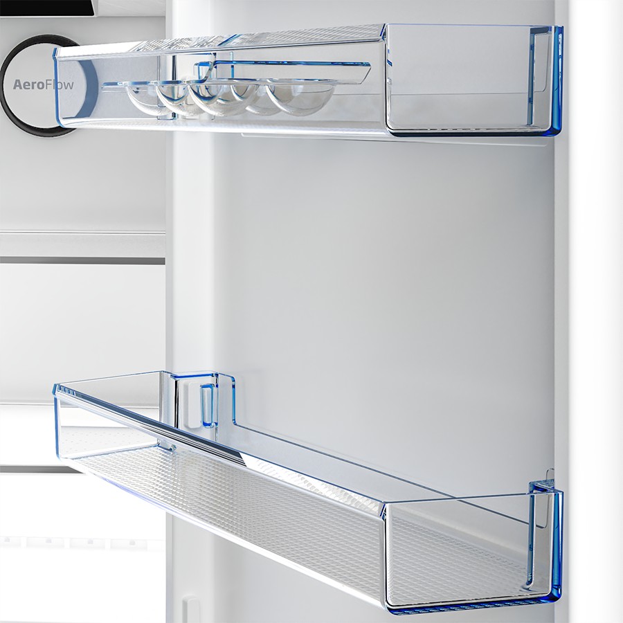 additioanl image for  Beko Combi Fridge Freezer No Frost Inox 