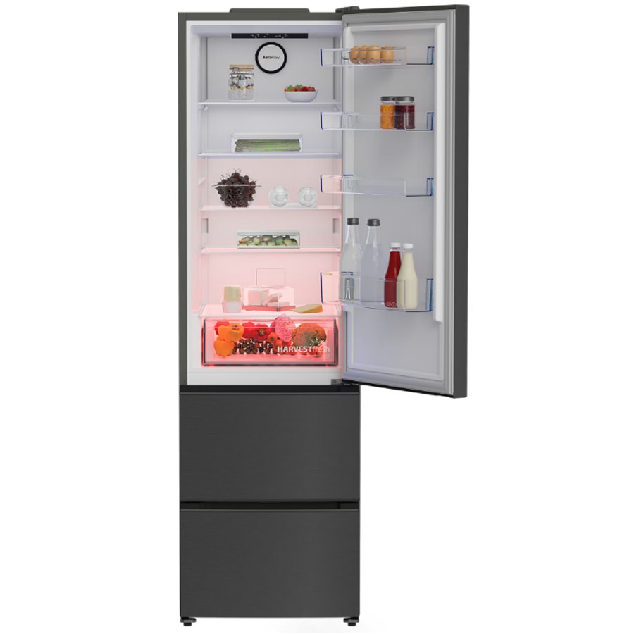 additioanl image for  Beko Slim French Fridge Dark Inox 350 L 