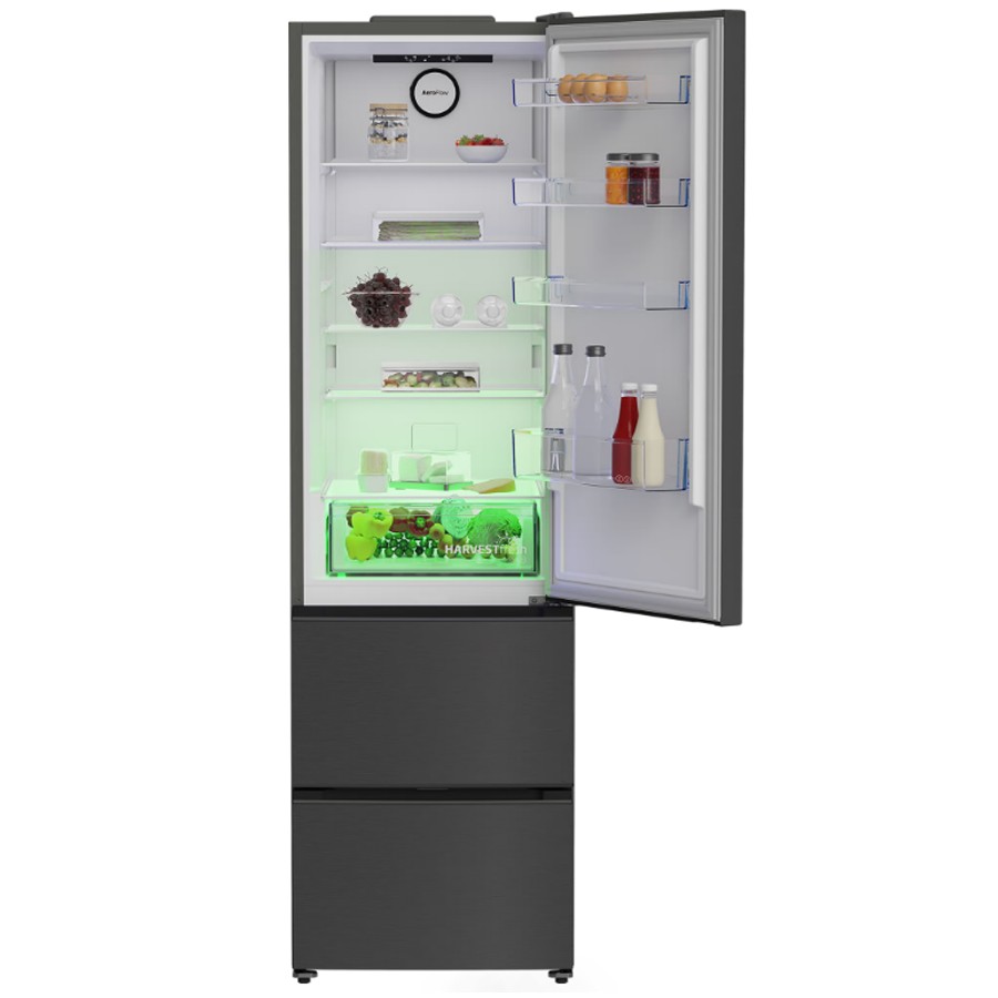additioanl image for  Beko Slim French Fridge Dark Inox 350 L 