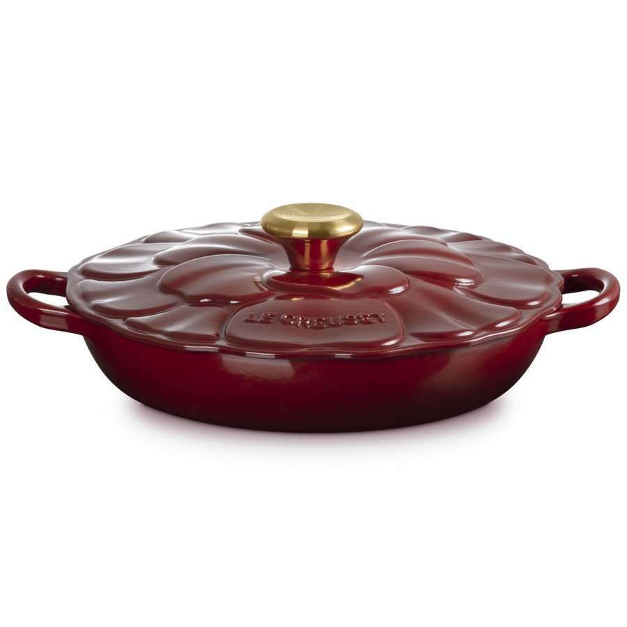 additioanl image for  Le Creuset Petal Low Braiser Garnet 26cm 