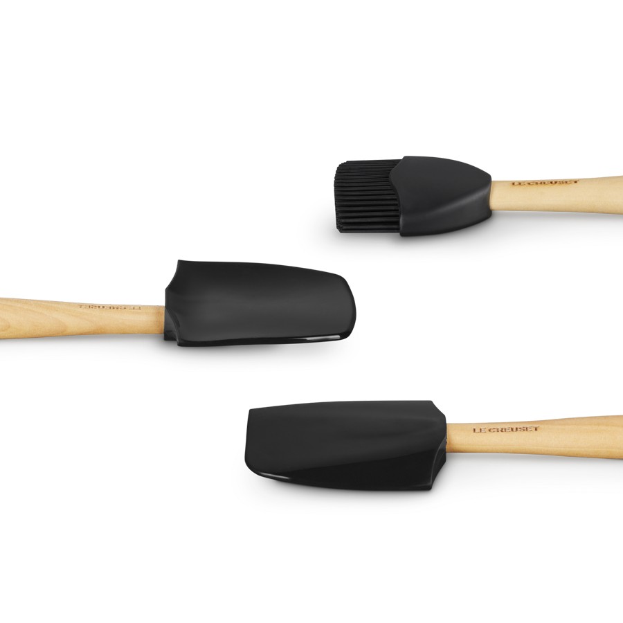 additioanl image for  Le Creuset Set of 3 Craft Spatulas Black 